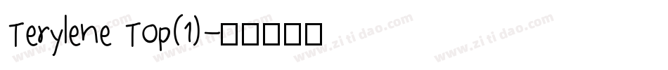 Terylene Top(1)字体转换